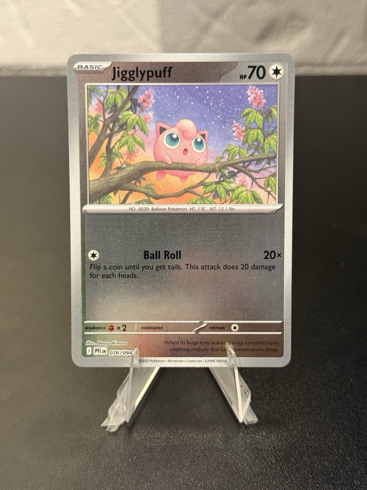 JIGGLYPUFF 076/094 PHANTASMAL FLAMES POKEMON (REVERSE HOLO, NM)