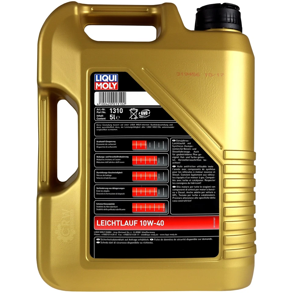 Kit para Inspección Filtro Liqui Moly Aceite 5L 10W-40 Rover 100 Cabrio XP 114 - Imagen 4 de 4
