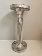 Braided Stainless Steel Flexible 1" 1/2 Hose Assembly Flanged Ends 5" X 12" Long