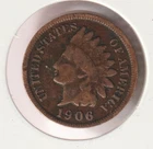 US Rare Old West 1906 Indian Head Penny Coin American Collection Shield Cent USA