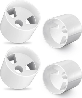 4PCS Golf Hole Cup,ABS Ivory White Plastic Golf Cups,Dimension 4'' Depth, Diamete