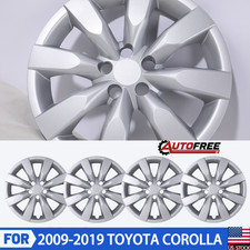 16 Sliver Hub Caps Full Rim Wheel Covers For 2009-2019 Toyota Corolla Set Of 4