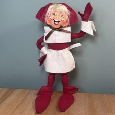 NWT Annalee Mobilitee Pilgrim Women Girl Elf Thanksgiving Wired Doll 2008 9 H