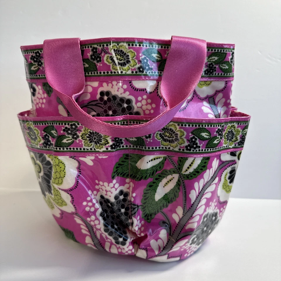 Vera Bradley Priscilla розовый душ Caddy сумка общежития путешествий пляж винил - Изображение 2 из 4