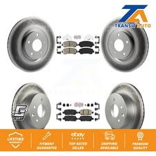 Front Rear Ceramic Pad Coated Brake Rotor Kit For 2014-2017 Nissan Juke Nismo RS
