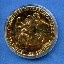 1973 Samuel Adams - Revolution Bicentennial 1 1/2" Bronze Medal US Mint #04