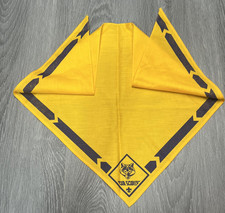 Cub Scouts Bandana Boys One Size Yellow Neckerchief Scarf Wolf Logo Uniform