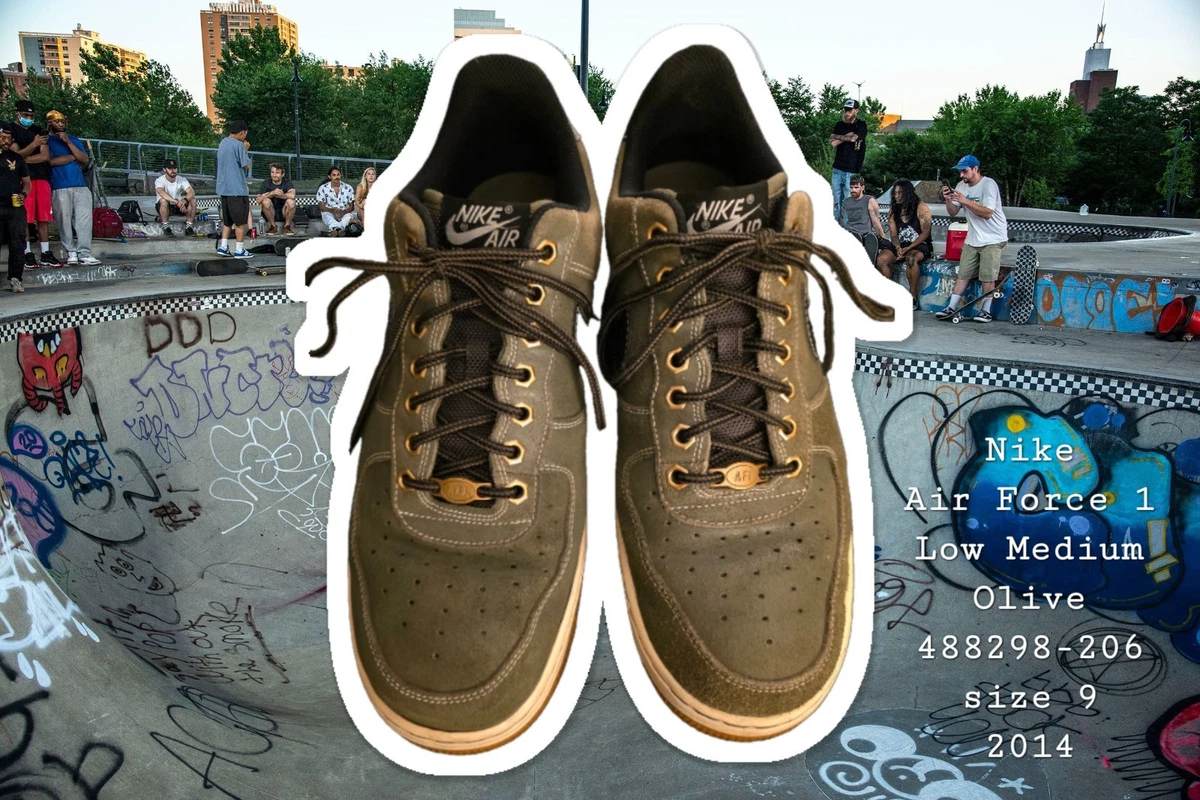Nike Air Force 1 Low Medium Olive - 488298-206 for Sale