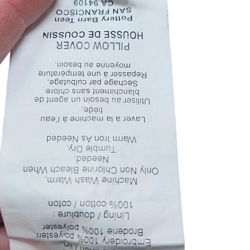 Pottery Barn Tean Pink Ikat Cotton Linen 19x19 in Throw Pillow Polka Dot  - Image 2 of 4