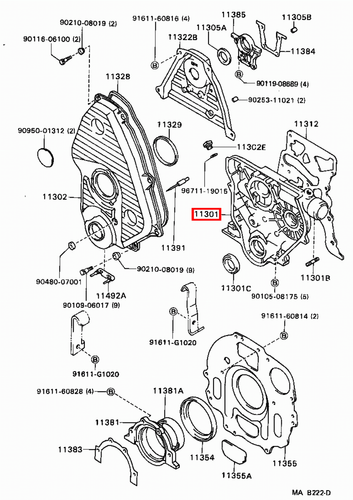 Genuine Dyna LY235 LY230 LY225 LY220 LY212 LY211 3L 5L Timing Gear Cover Case - Picture 17 of 20