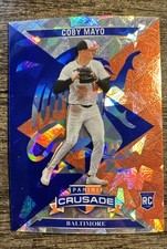 2025 Panini Crusade -  Coby Mayo #51 Blue Cracked Ice (RC)