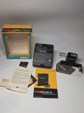 Vintage Kodak Colorburst 50 Instant Film Camera And Flash Made In USA In Box
