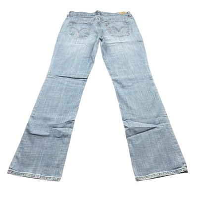 Levi s 505 Damen Straight Leg Jeans Size 10m Used Blue