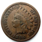 1884 Indian Head Cent Nice Older Date Great Condition and Details