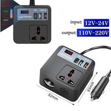 Inverter di Potenza Portatile per Auto 12v 24v a 110v 220v Convertitore con Porta USB