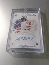 2024 Max Muncy Panini American Glory Auto Card 24/25 Oakland Athletics