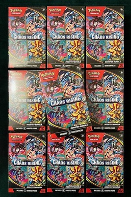 Pokemon TCG Mega Evolution Chaos Rising Booster Bundle - Sealed   - Fast Ship  
