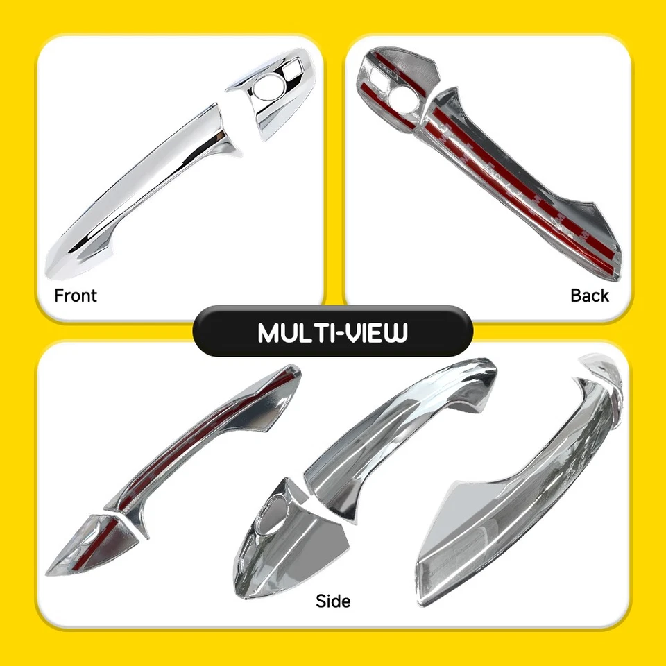 4xCubierta de moldura de manija de puerta delantera trasera para Mercedes-Benz Clase GLK X204 2010-2015 Foto 4 de 4