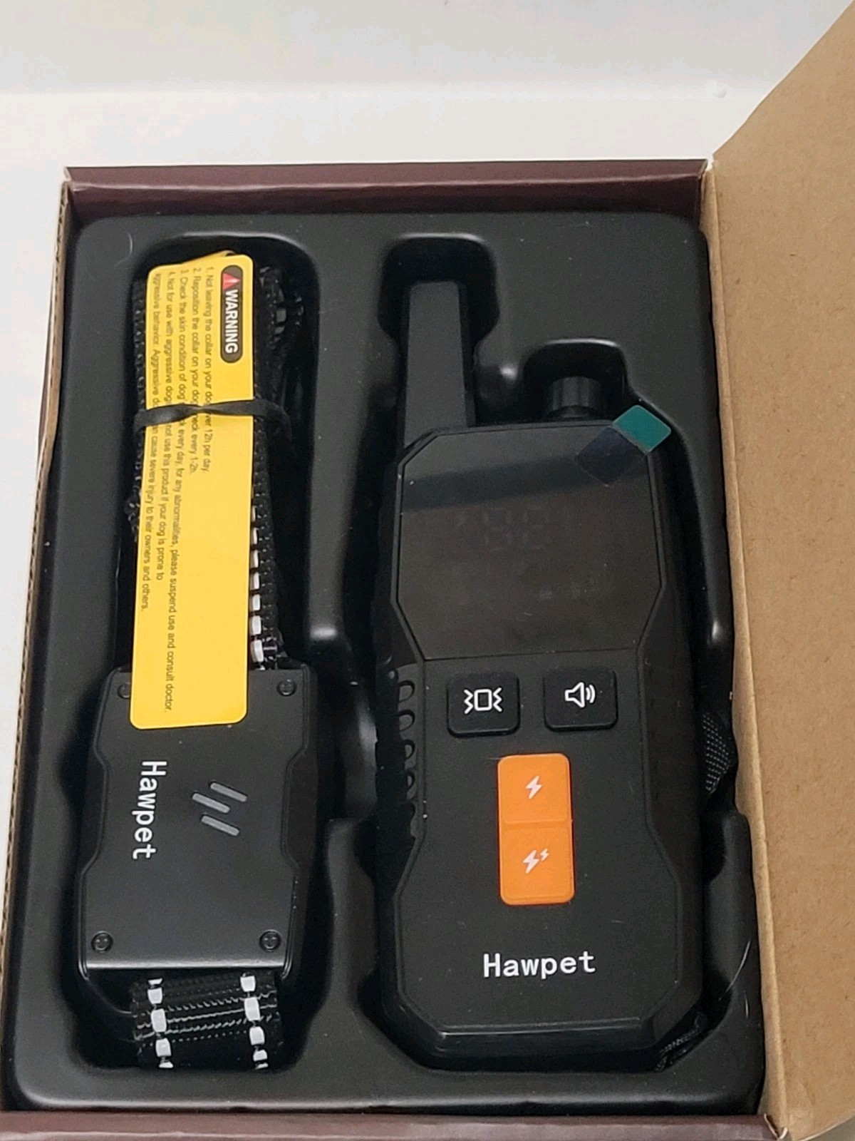 HAWPET DOG SHOCK COLLAR WITH REMOTE CONTROL 4000FT DOG TRAINING COLLAR DT-69