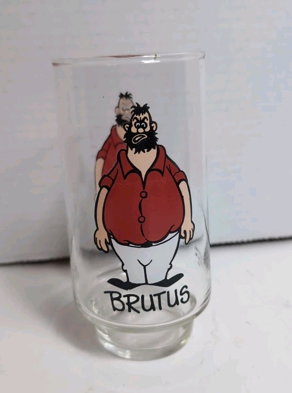 Vintage 1975 Coca-Cola Brutus Promotional Glass Tumbler