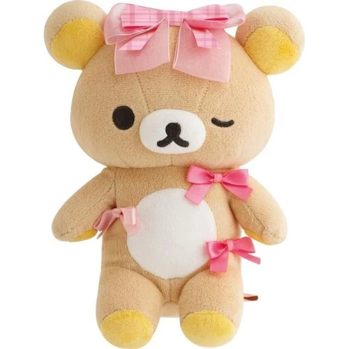 Rilakkuma Plush Doll Ribbon Wink Makeup Rilakkuma San-X Japan 2025