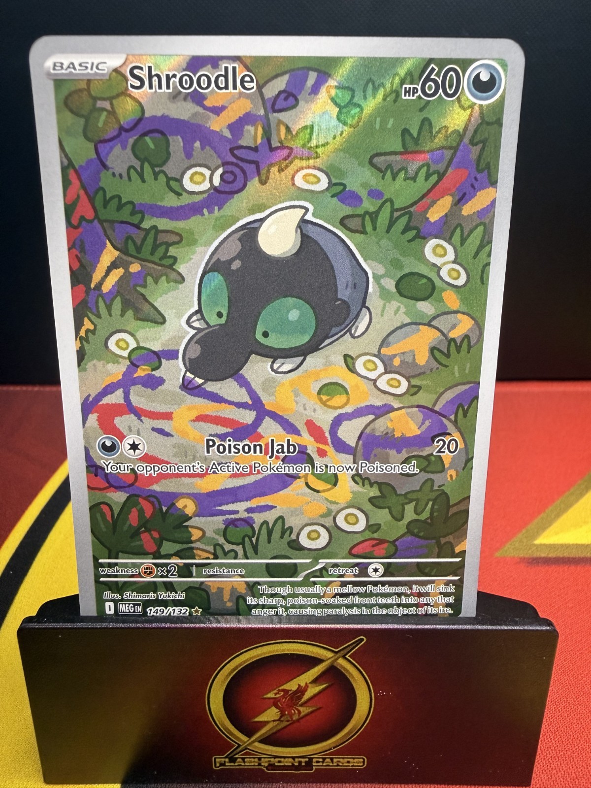 Shroodle - #149/132 - Illustration Rare - Mega Evolution - Mint/NM - English