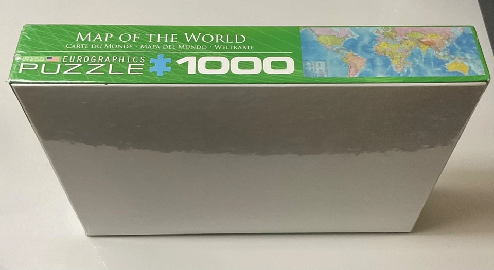 Eurographics 1000 Piece Jigsaw Puzzle Map of the World - Size 19-1/4" x 26-5/8" - Image 2 of 4