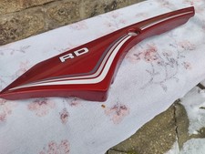 Yamaha RD 80 MX Seitenteil Seitendeckel Verkleidung links original rot top
