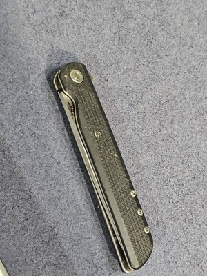 CRKT LCK+ Folding Knife, Black G10 Handle, Plain Edge