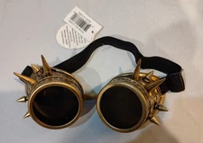 KBW Global Copper Colored Plastic Steampunk Goggles Halloween Costume Accessory