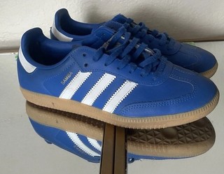 Adidas Samba OG Niños / Talla US 4.5 UK 4 Azul / Apenas Usado