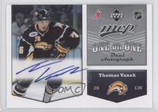 2007-08 Upper Deck MVP One on Dual Thomas Vanek Clarke MacArthur #OA-VM Auto 0f2