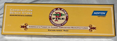 Norton Pike Crystolon Sharpener Stone Pre-Oiled Fine/Coarse Dimensions 1''x 2''x 8