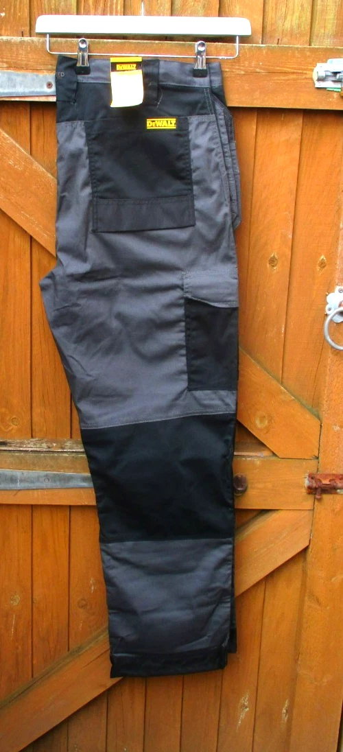 DeWalt DWC293-014 Work Trousers San Diego Grey/Black W40 L31 New With Tags