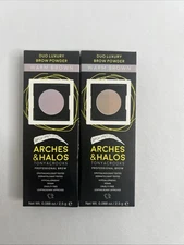 2 PACK - Arches and Halos Tonya Crooks Pro Brow Building Powder "WARM BROWN"