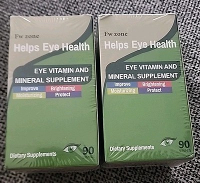 FW ZONE Lutein Vitamins with Zeaxanthin Help Eye Health 180 Capsules 2PK Ex2027