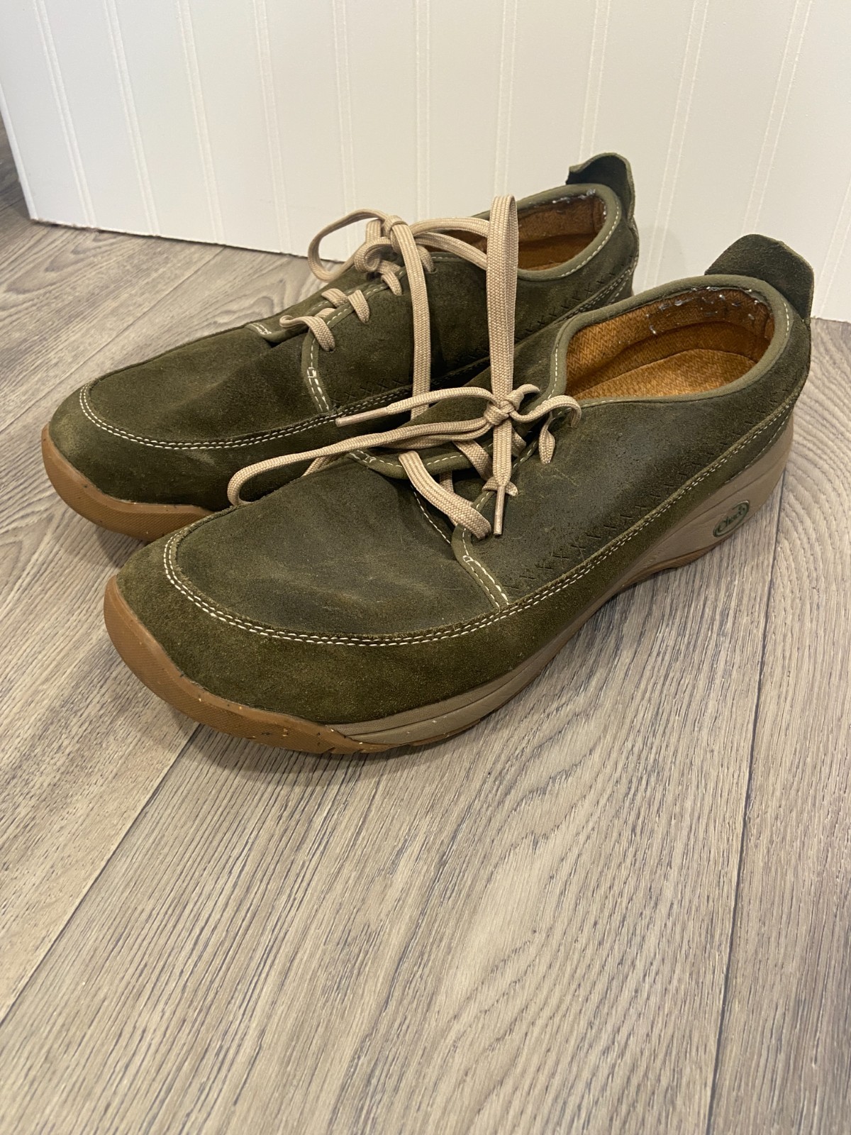 Chaco Sneakers Men’s 13 Green Everett Sandstone Suede Oxford Shoes, Casual