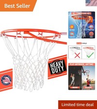 All-Weather Basketball Net - 12 Loop Replacement for Indoor & Outdoor