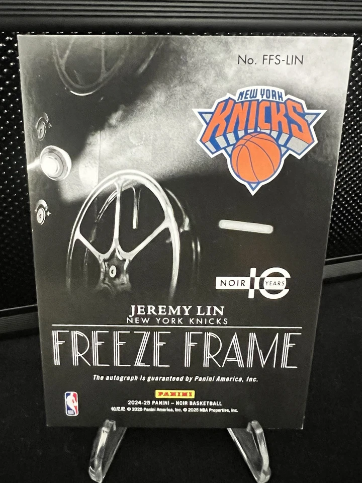 Автомобильная морозильная рама 2024-25 Noir International Jeremy Lin 7/8 - Изображение 2 из 2