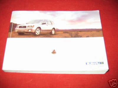 2003 SUBARU FORESTER & OUTBACK OWNERS MANUAL OWNER'S - Picture 1 of 1