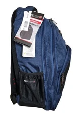 SwissTech Excursion 18" Travel Backpack with USB Port, Unisex Blue All Ages