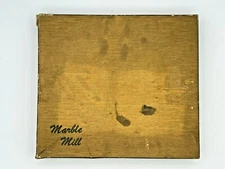 Vintage Crestline Manufacturing #350 Solid Walnut Marble Mill Game