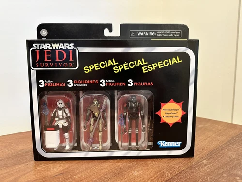 STAR WARS VINTAGE COLLECTION 3.75" JEDI SURVIVOR RIOT MAGNA KX 3-PACK MIB