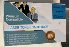 Premium Compatible Laser Toner Cartridge Cyan CHQ6471A - New