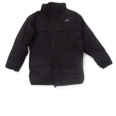 The North Face Coat Boys Medium Dryvent 550 Jacket Black Down Filled Youth  Hood UK