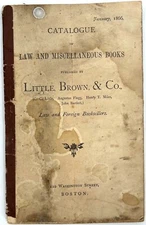 Antique 1866 Little, Brown & Co. Law & Miscellaneous Books
