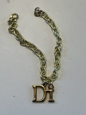 Bracelet Gold Tone Charm Bracelet DI Diamonds International