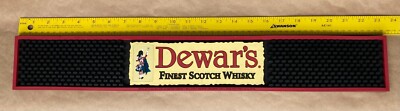 DEWAR'S Highlander Finest Scotch Whiskey Rubber Bar Rail Mat Spill Runner 23''