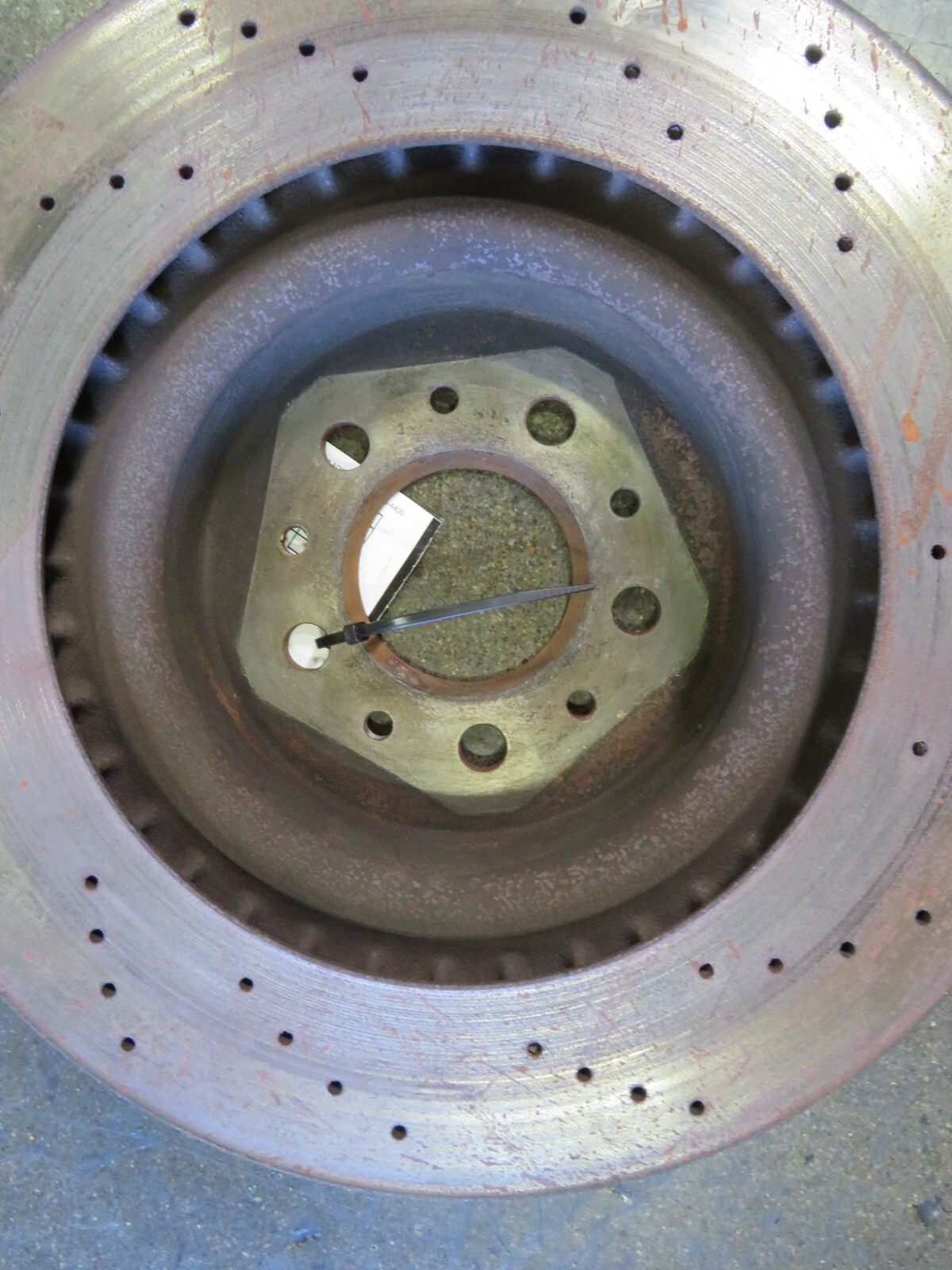 Maserati M128 Coupe, Spyder, Front Brake Rotor, Cross Drilled, Used, 387210321