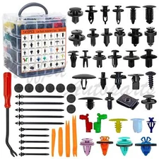 1725Pcs Car Retainer Auto Fasteners Push Trim Plastic Clips Pin Rivet Bumper Kit